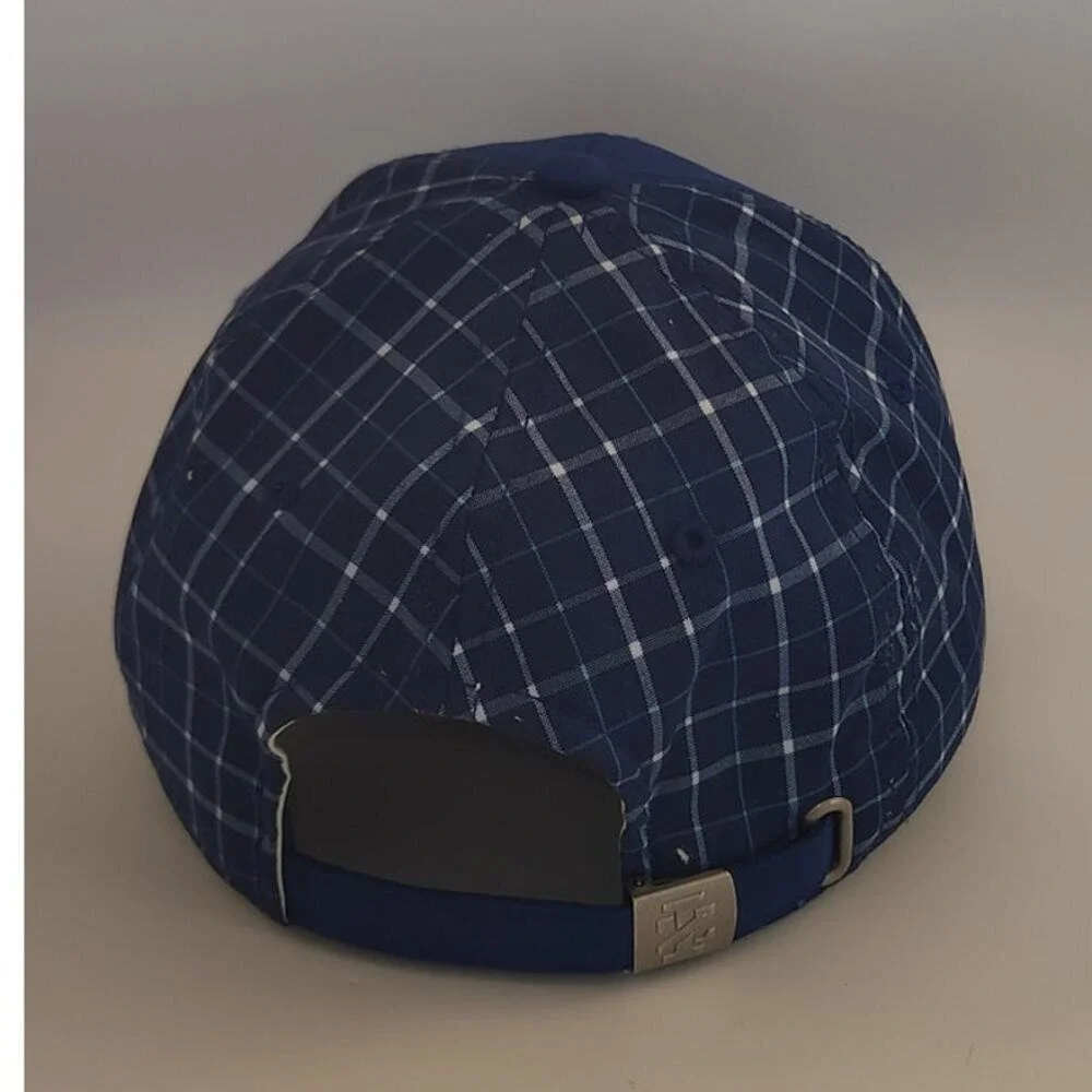 Izod Golf Blue Plaid‎ Hat EUC One Size Fits Most